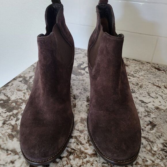 Paul Green Suede Ankle Boots size  7.5 - Picture 1 of 7